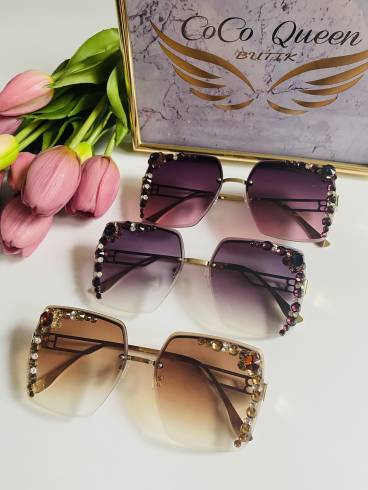 FLOWER okulary przeciwsłoneczne damskie - Model 004