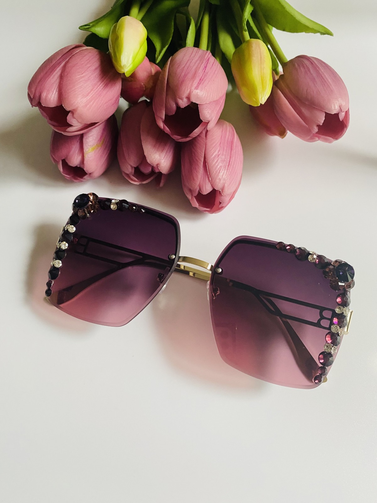 FLOWER okulary przeciwsłoneczne damskie - Model 004